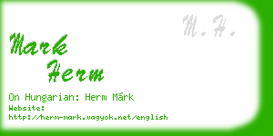 mark herm business card